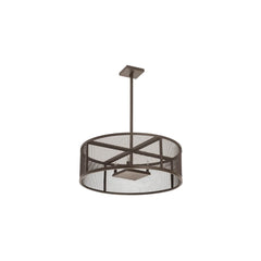 4 Light 30" Wide Cage Pendant