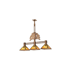 3 Light 45" Wide Linear Pendant