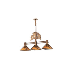 3 Light 45" Wide Linear Pendant