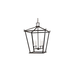 4 Light 34" Wide Taper Candle Pendant