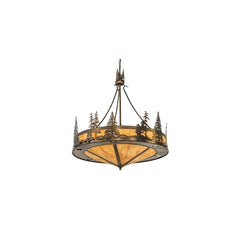 6 Light 41" Wide Abstract Pendant