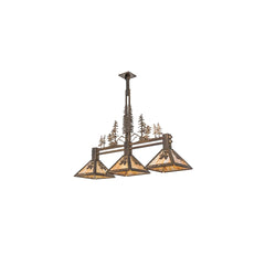 3 Light 45" Wide Linear Pendant