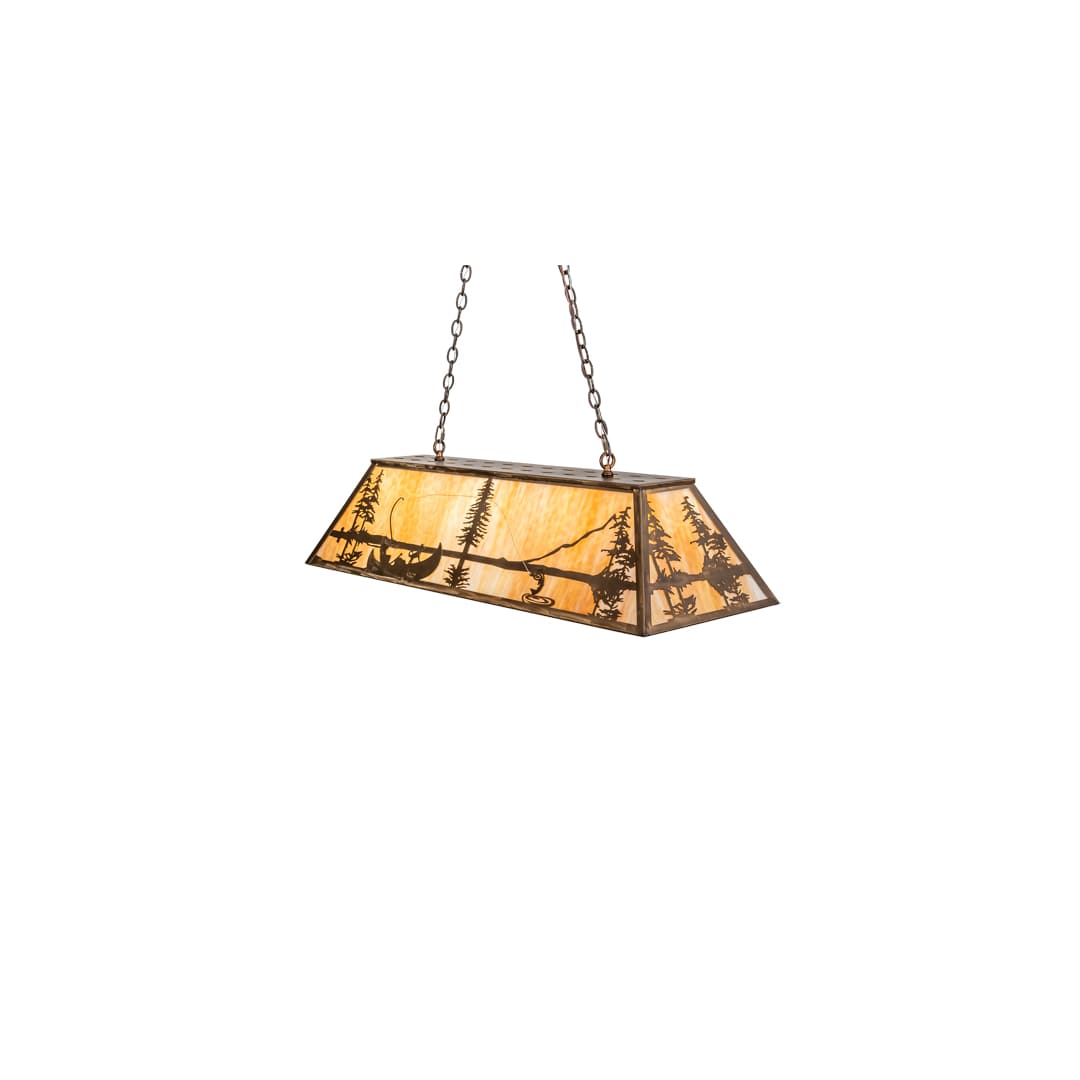6 Light 48" Wide Billiard Linear Pendant