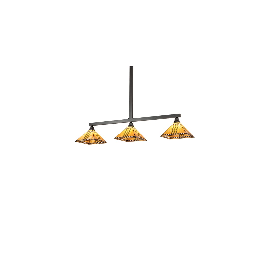 3 Light 62" Wide Linear Pendant