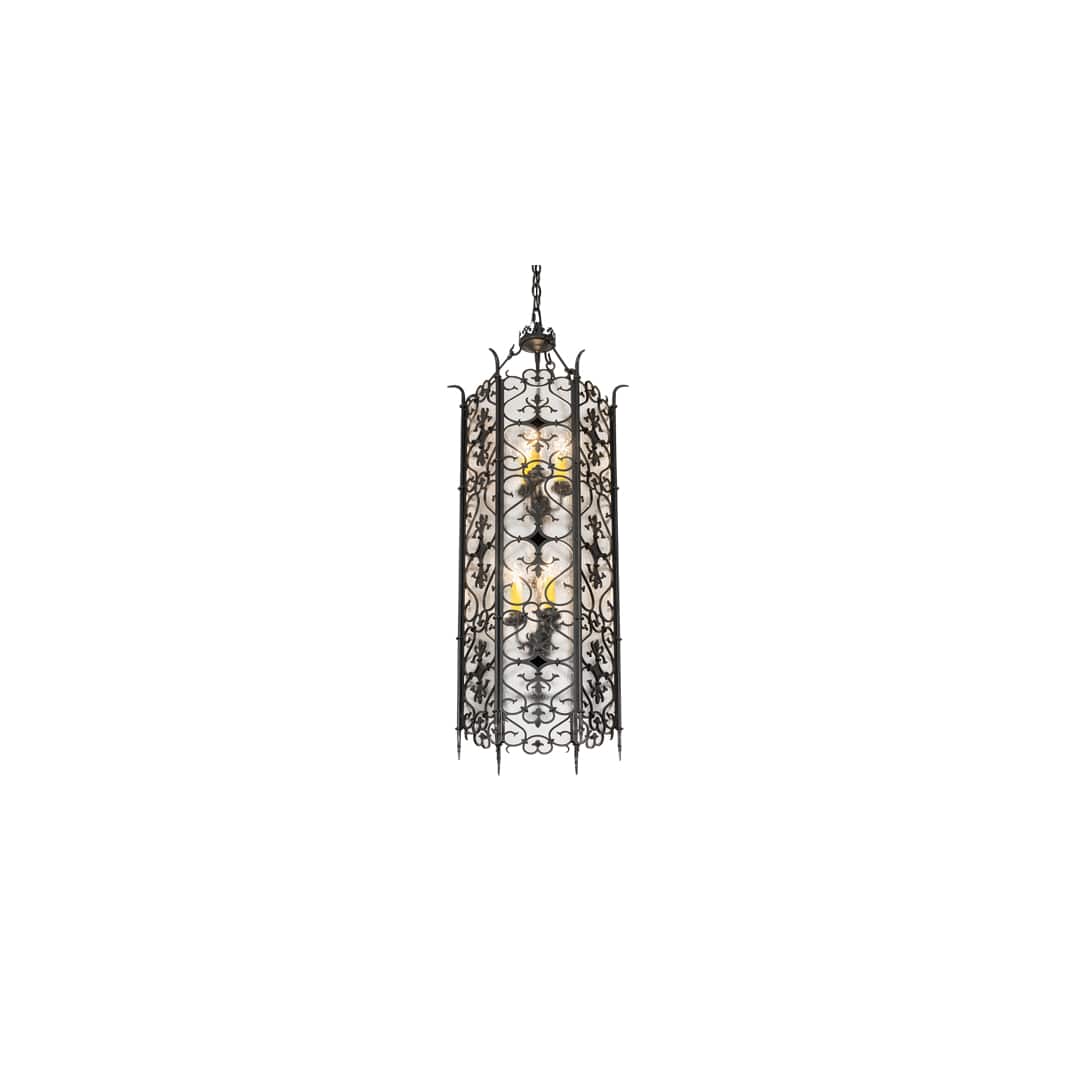 6-lamps 45,7 cm brede hanger voor spitse kaarsen