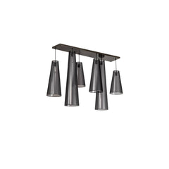 6 Light 13" Wide Multi Light Pendant