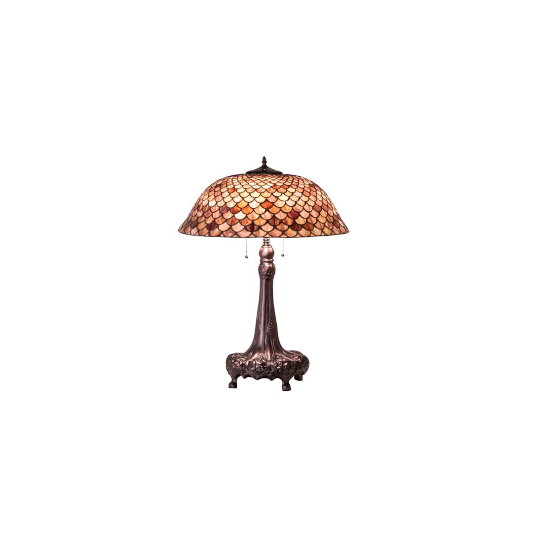 Fishscale 3-lichts 79 cm hoge buffet tafellamp