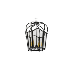 6 Light 32" Wide Taper Candle Pendant