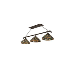 3 Light 69" Wide Linear Pendant