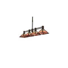 4 Light 64" Wide Linear Pendant