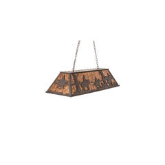 6 Light 48" Wide Billiard Linear Pendant