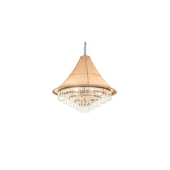 6 Light 36" Wide Crystal Pendant