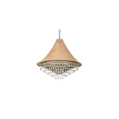 6 Light 36" Wide Crystal Pendant