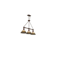 3 Light 45" Wide Linear Pendant