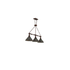 3 Light 45" Wide Linear Pendant