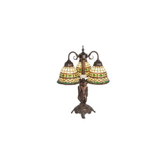 Tiffany Roman 3 Light 23" Tall Buffet Table Lamp