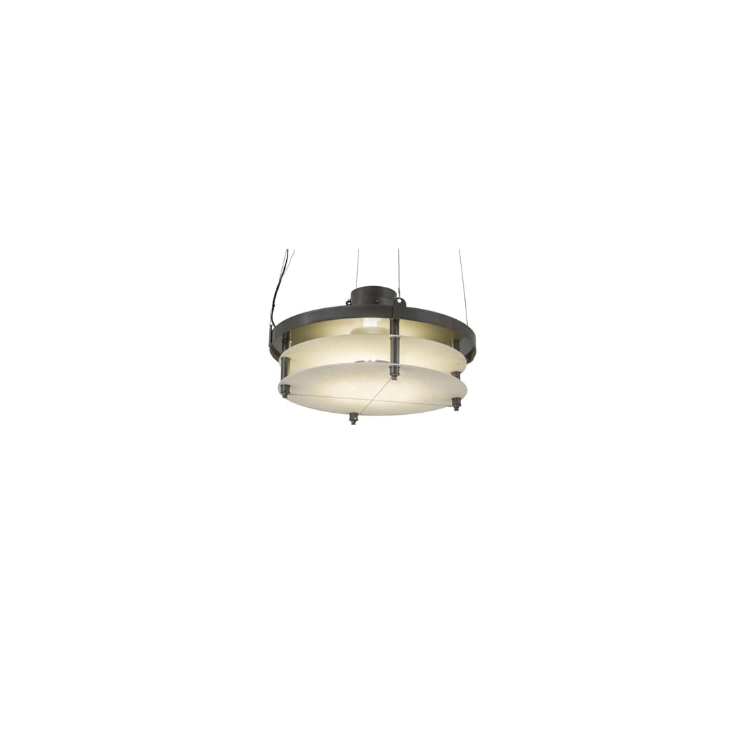 2 Light 24" Wide Suspension Pendant