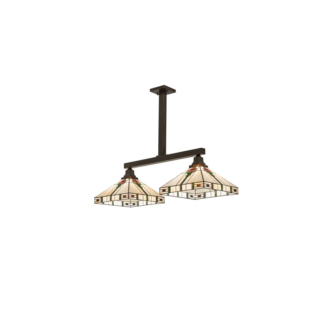 2 Light 39" Wide Linear Pendant