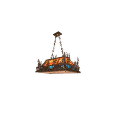 6-Lichts 91 cm Brede Abstracte Lineaire Hanglamp