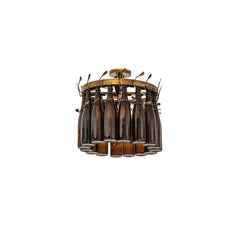 Tuscan Vineyard 5 Light 19" Wide Semi-flush Ceiling Fixture