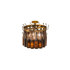 Tuscan Vineyard 5 Light 19" Wide Semi-flush Ceiling Fixture