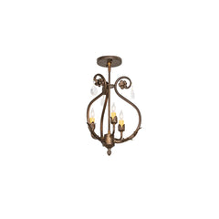 Antonia 3 Light 12" Wide Semi-flush Ceiling Fixture