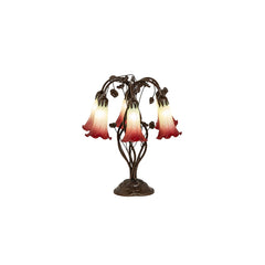 Tiffany Pond Lily 6 Light 19" Tall Buffet Table Lamp