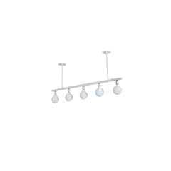 5 Light 54" Wide Linear Pendant
