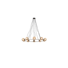 10 Light 73" Wide Suspension Pendant