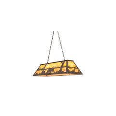 6 Light 48" Wide Billiard Linear Pendant