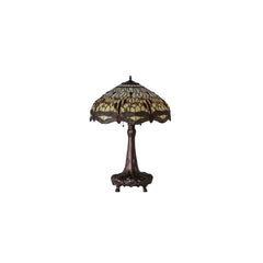 3 Light 31" Tall Tiffany Table Lamp