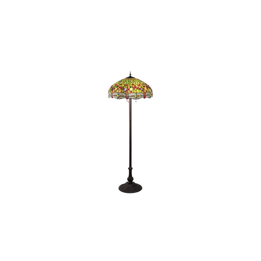 3 Light 62" Tall Tiffany Floor Lamp