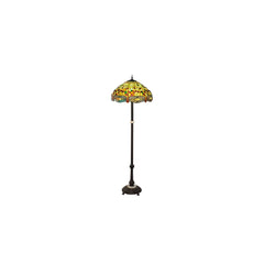 3 Light 62" Tall Tiffany Floor Lamp