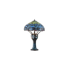 3 Light 33" Tall Tiffany Table Lamp