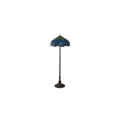 3 Light 62" Tall Tiffany Floor Lamp