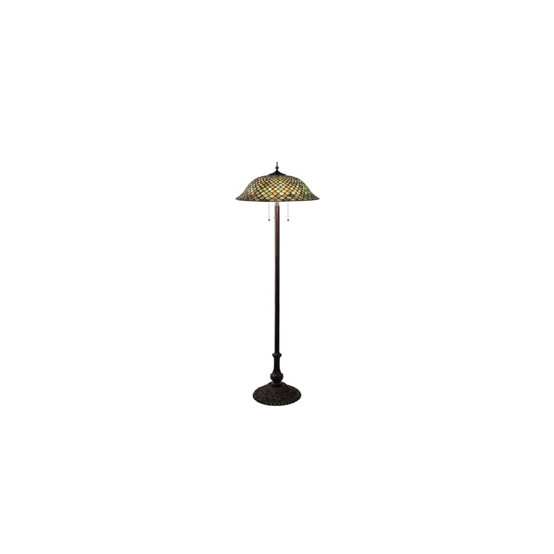 3 Light 62" Tall Tiffany Floor Lamp