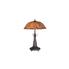 2 Light 28" Tall Tiffany Table Lamp