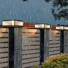 Black Fraiday ClearanceSquare Ribbed Glass OUtdoor Pier Mount Post Light