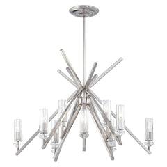 12 Light 1 Tier Chandelier from the Fusano Collection