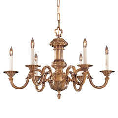 6 Light 29.5" Width 1 Tier Candle Style Chandelier from the Metropolitan Collection