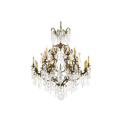 24 Light 3 Tier Candle Style Crystal Chandelier from the Vintage / Crystal Collection