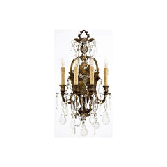 4 Light Candle-Style Wall Sconce from the Vintage / Crystal Collection