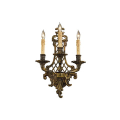 3 Light Candle-Style Wall Sconce from the Metropolitan Collection