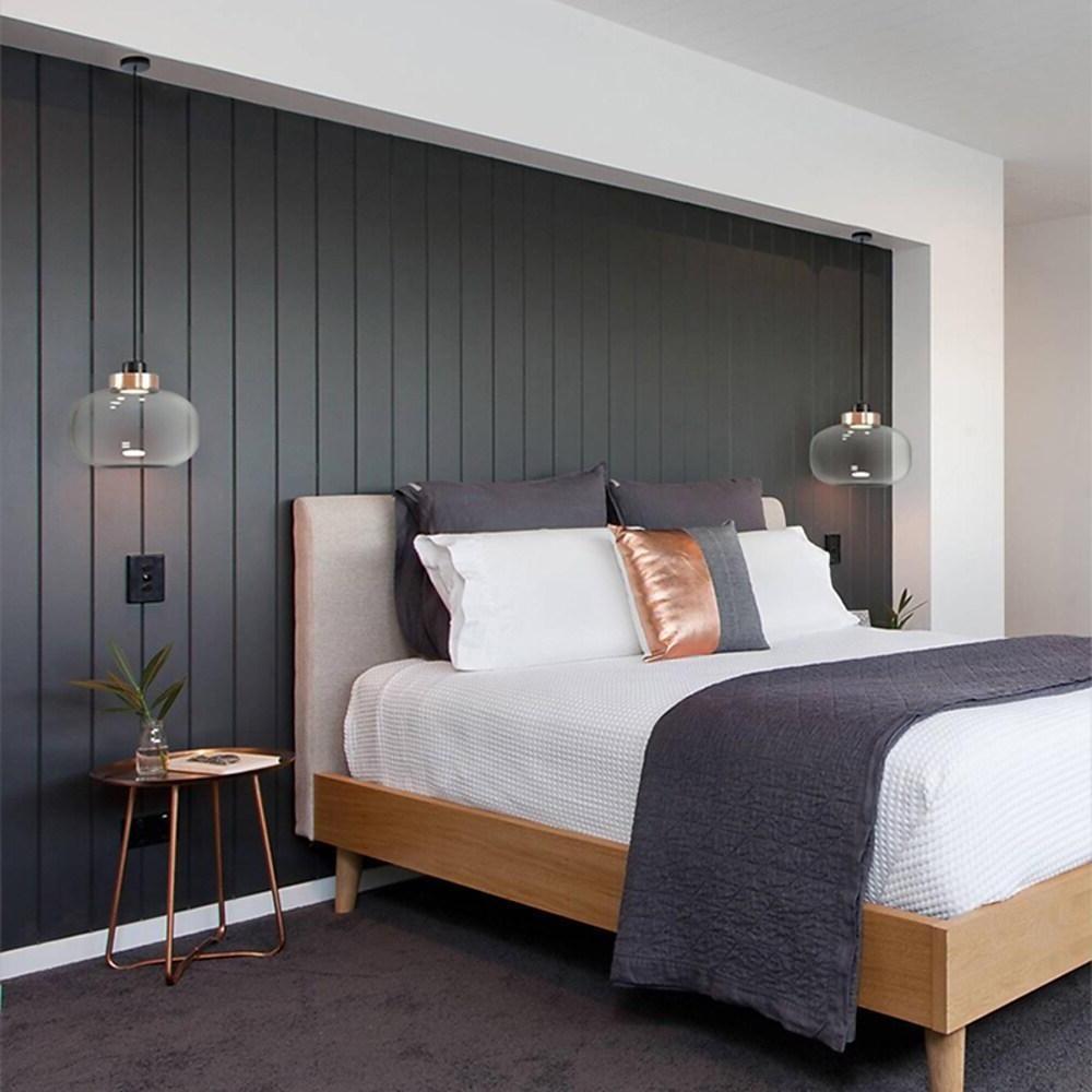 Round Globe LED Nordic Glass Pendant Light Hanging Lamp Island Lights