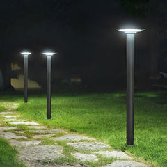 Round UFO Shaped LED Waterproof Solar Path Lights Outdoor Post Lights