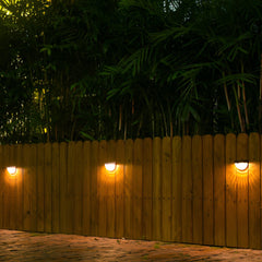 4 Pcs Solar Stair Lights Outdoor Step Lights LED Garden Lights Wall Mounted Lights