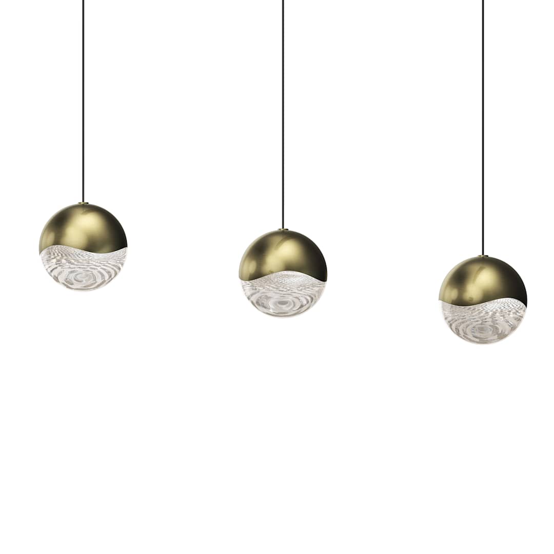 Grapes 3 Light 38" Wide LED Suspension Linear Pendant