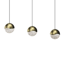 Grapes 3 Light 38" Wide LED Suspension Linear Pendant