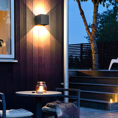 Square Waterproof Up Down Lighting Adjustable Modern Exterior Lights