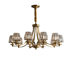 10-Light Contemporary Crystal Chandelier